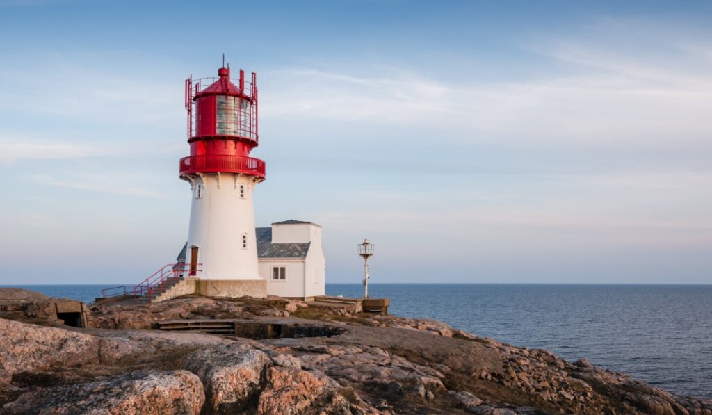 Faro di Lindesnes in Norvegia